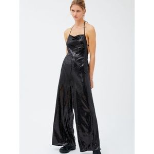Urban Outfitters Sequin Backless Jumpsuit